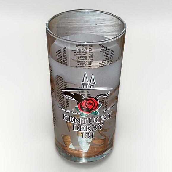 Kentucky Derby 131 2005 Souvenir Mint Julep Glass Unused Churchill Down Roses - Picture 1 of 12